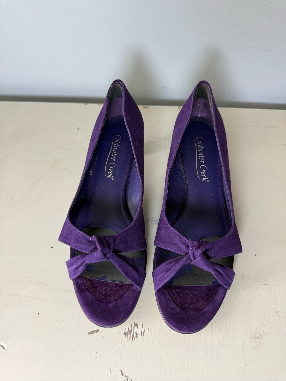 Coldwater Creek purple suede pumps • Women’s size 7
